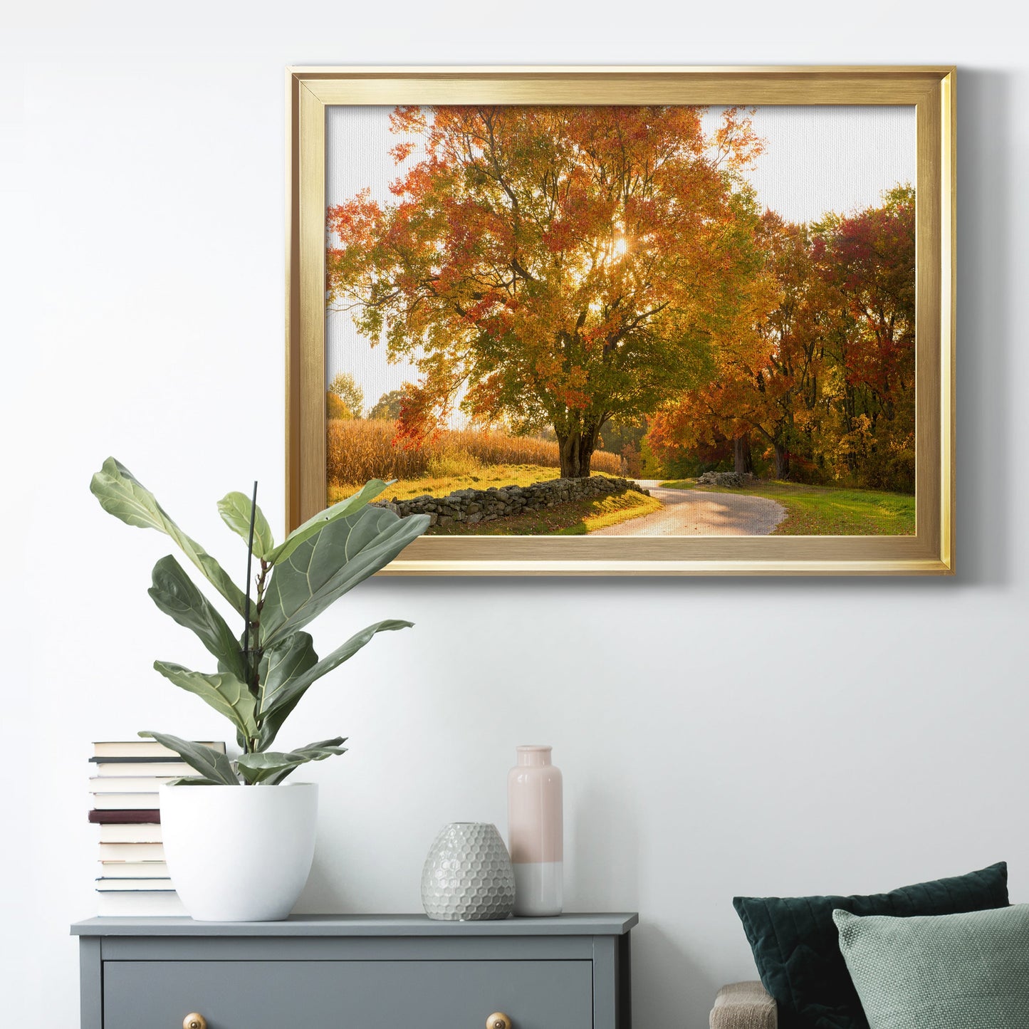 Maple Tree Drive Premium Classic Framed Canvas - Ready to Hang