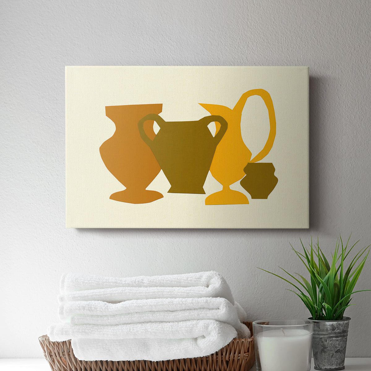 Posing Pottery II - Canvas Art Print