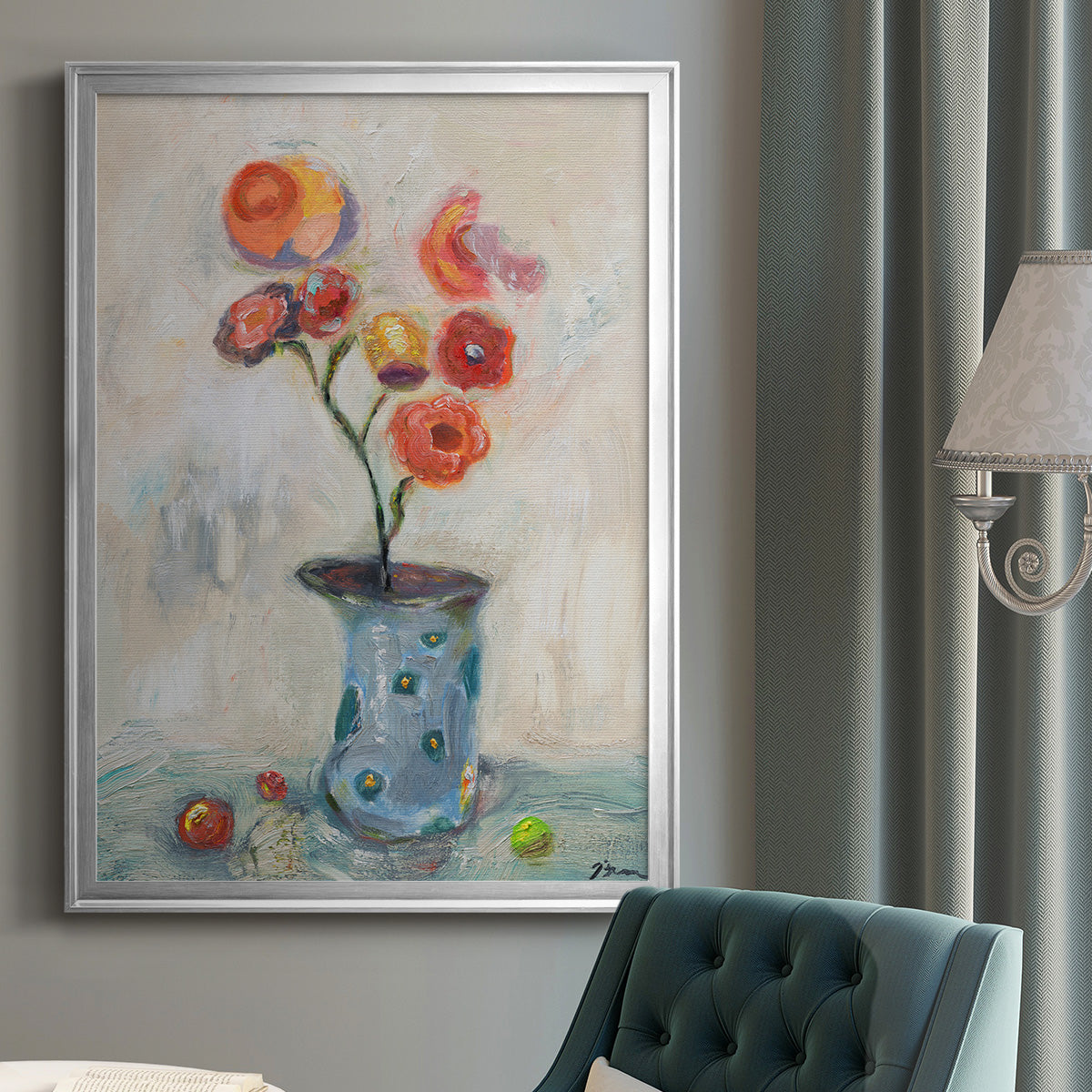 Fruit of Life - Modern Framed Canvas Print