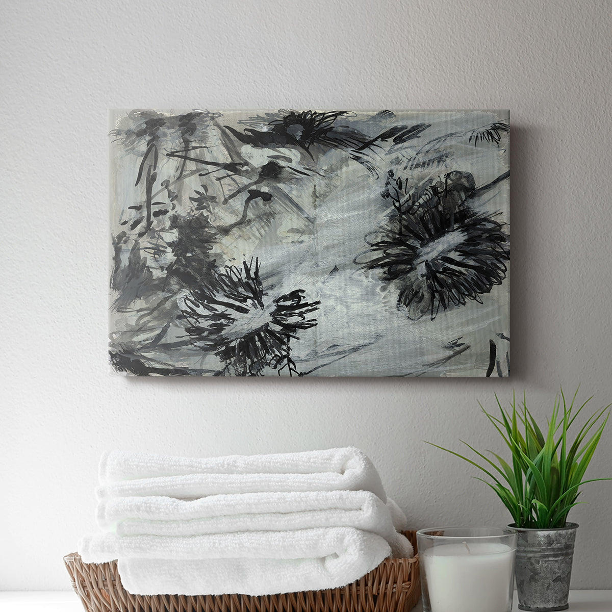 Black & White Chinois I - Canvas Art Print