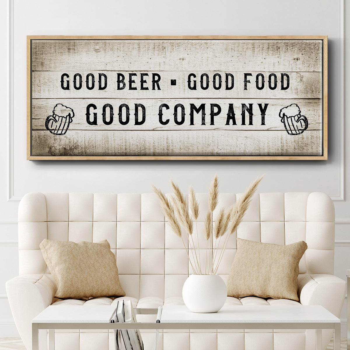 Good Company - Floater Framed Canvas Print