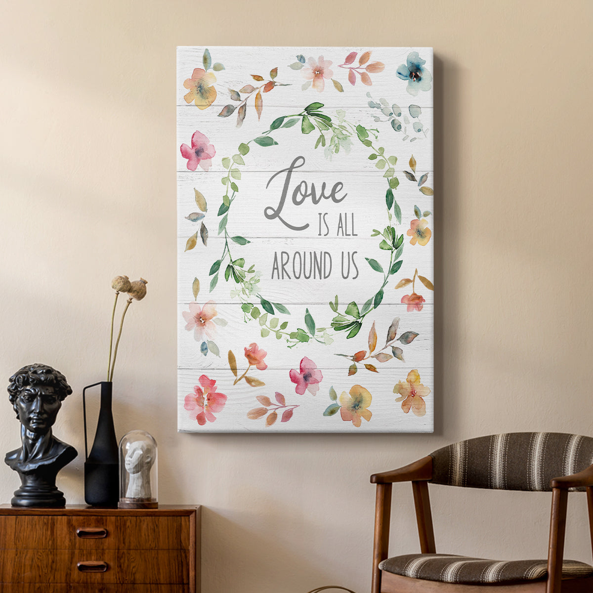 Love is All Around Us - Canvas Art Print