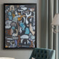 California Beach Blue Glass - Modern Framed Canvas Print