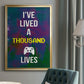 Gamer at Play I - Modern Framed Canvas Print