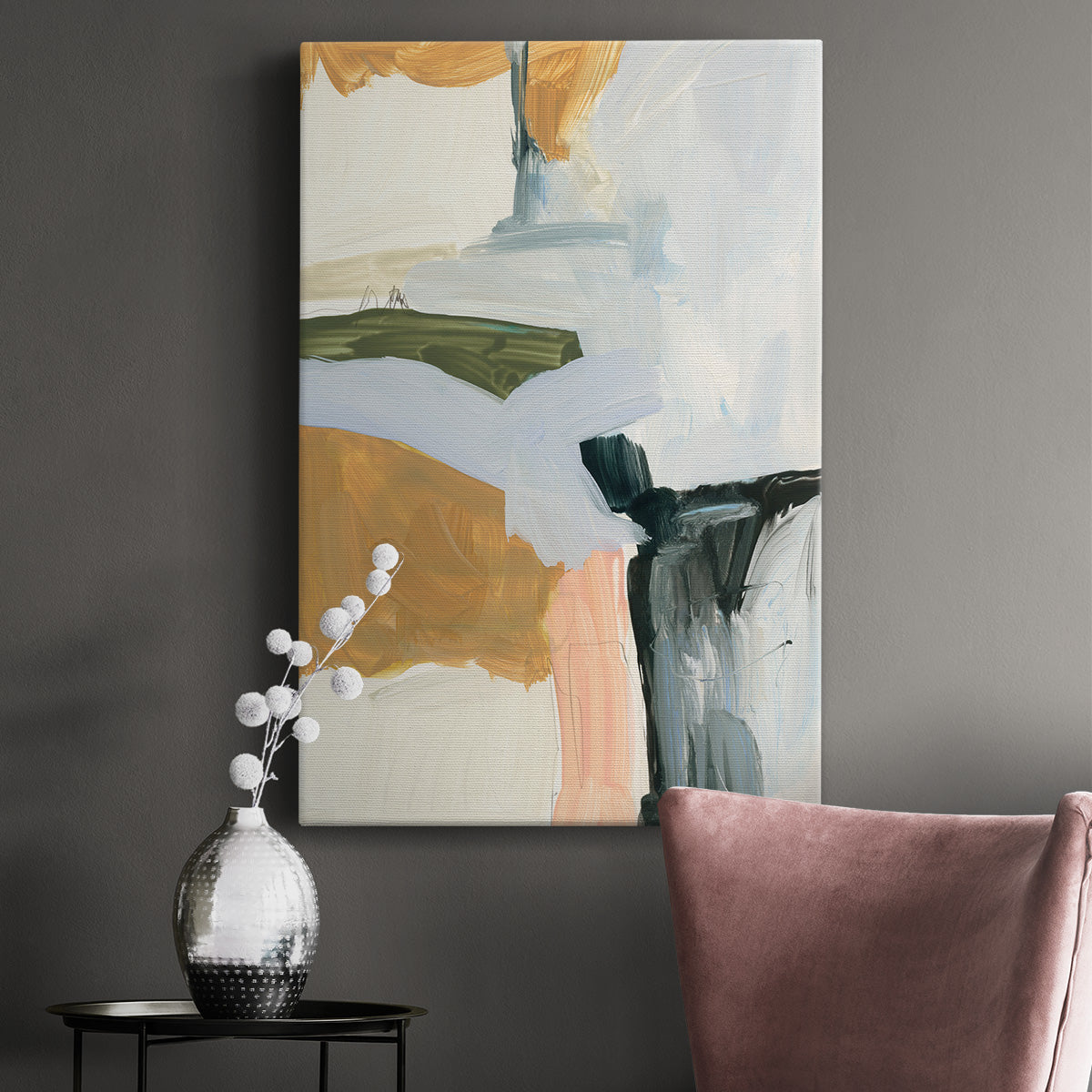 Palette Meld II Premium Gallery Wrapped Canvas - Ready to Hang