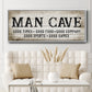 Man Cave Good Times - Floater Framed Canvas Print