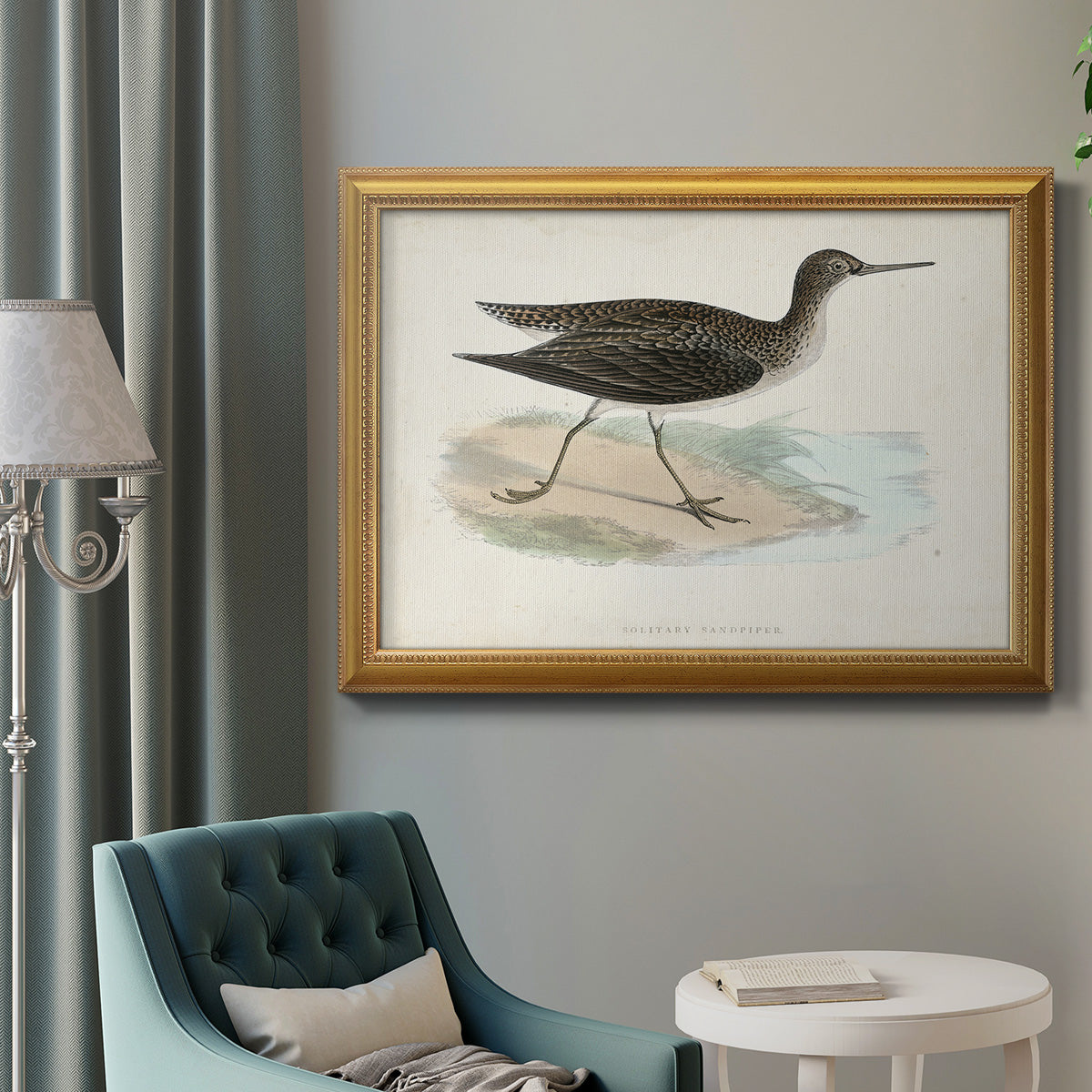 Morris Sandpipers VII Premium Framed Canvas- Ready to Hang