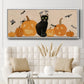 Pumpkin Patch Cats Collection D - Floater Framed Canvas Print