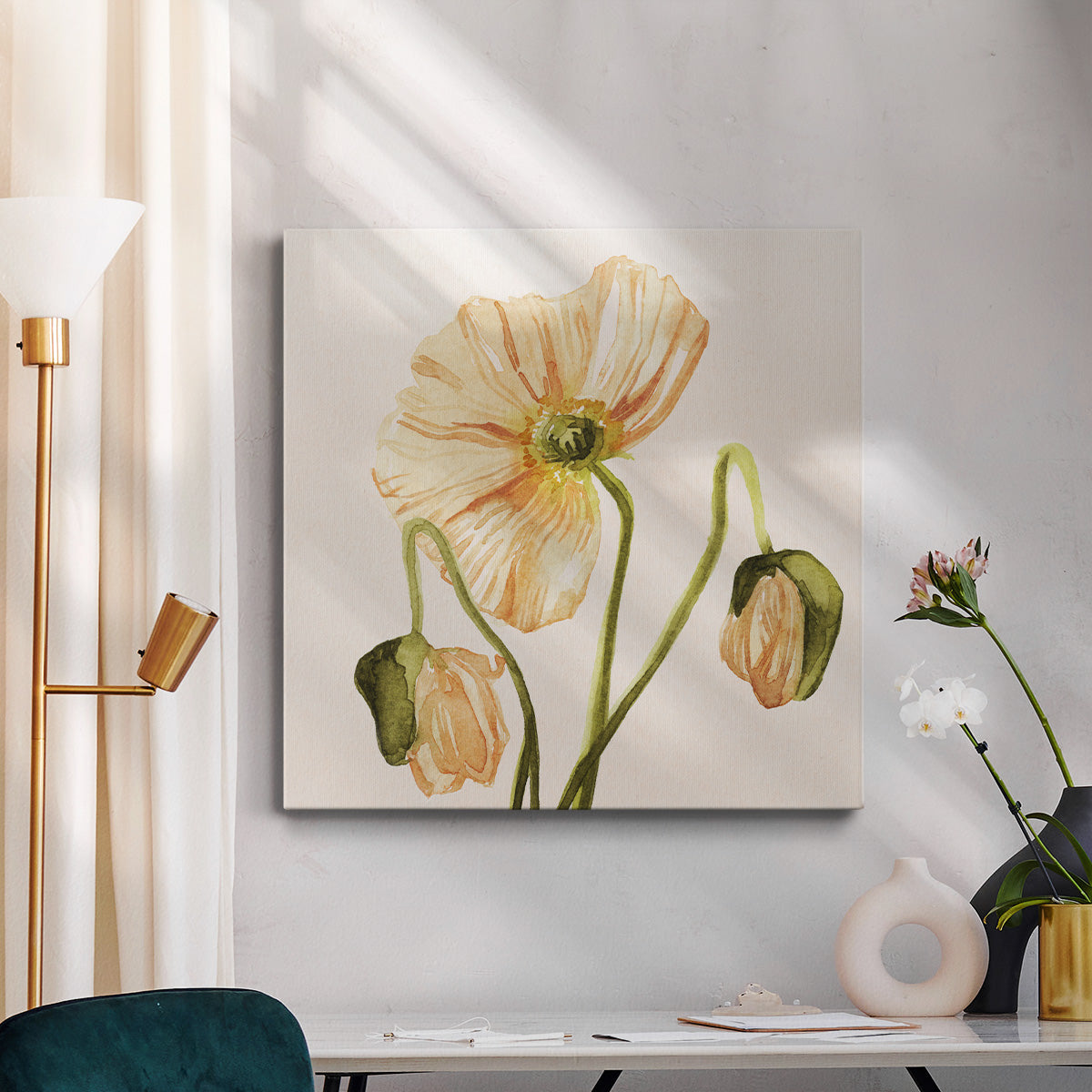 Highpoint Poppies I - Canvas Art Print