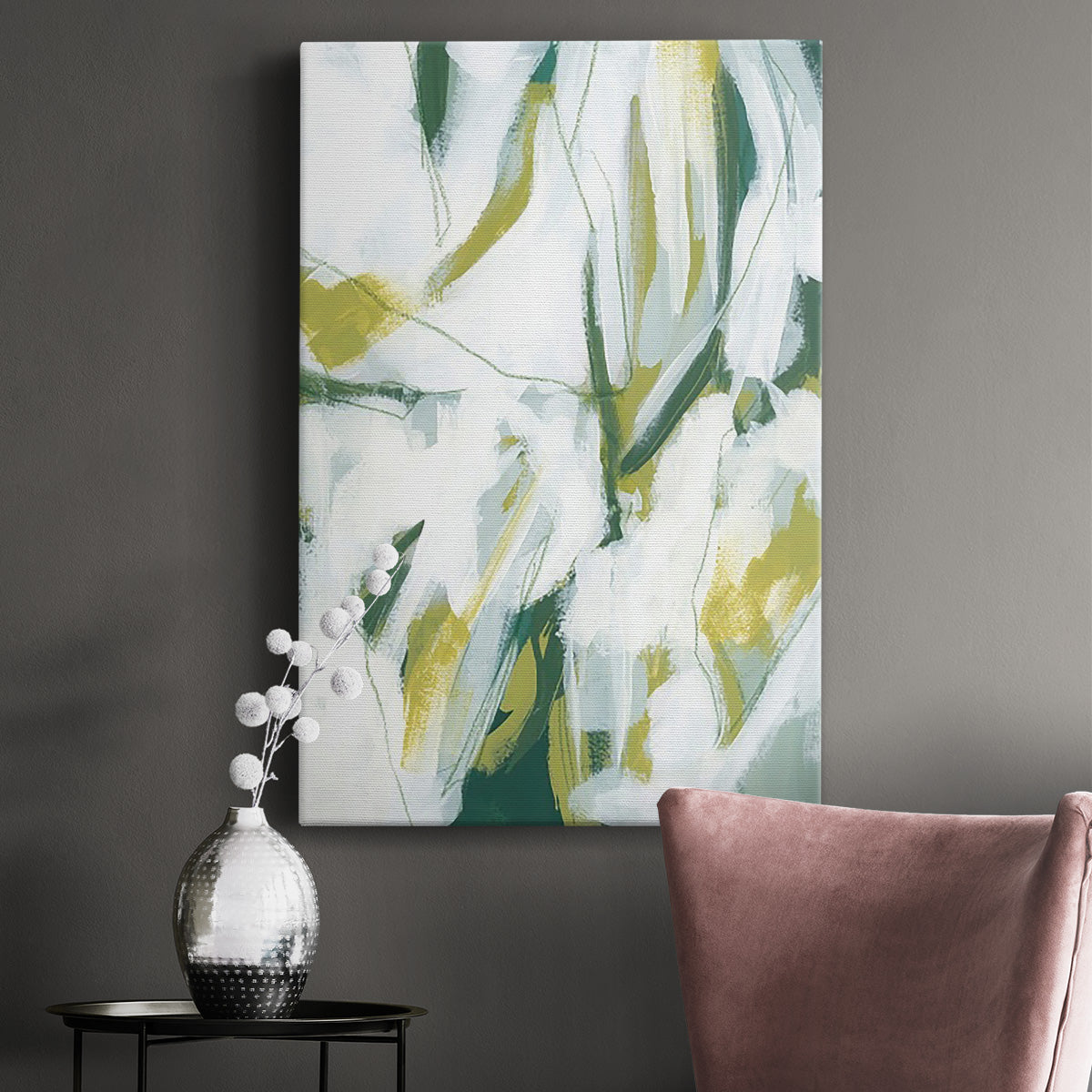 Emerald Ice I Premium Gallery Wrapped Canvas - Ready to Hang