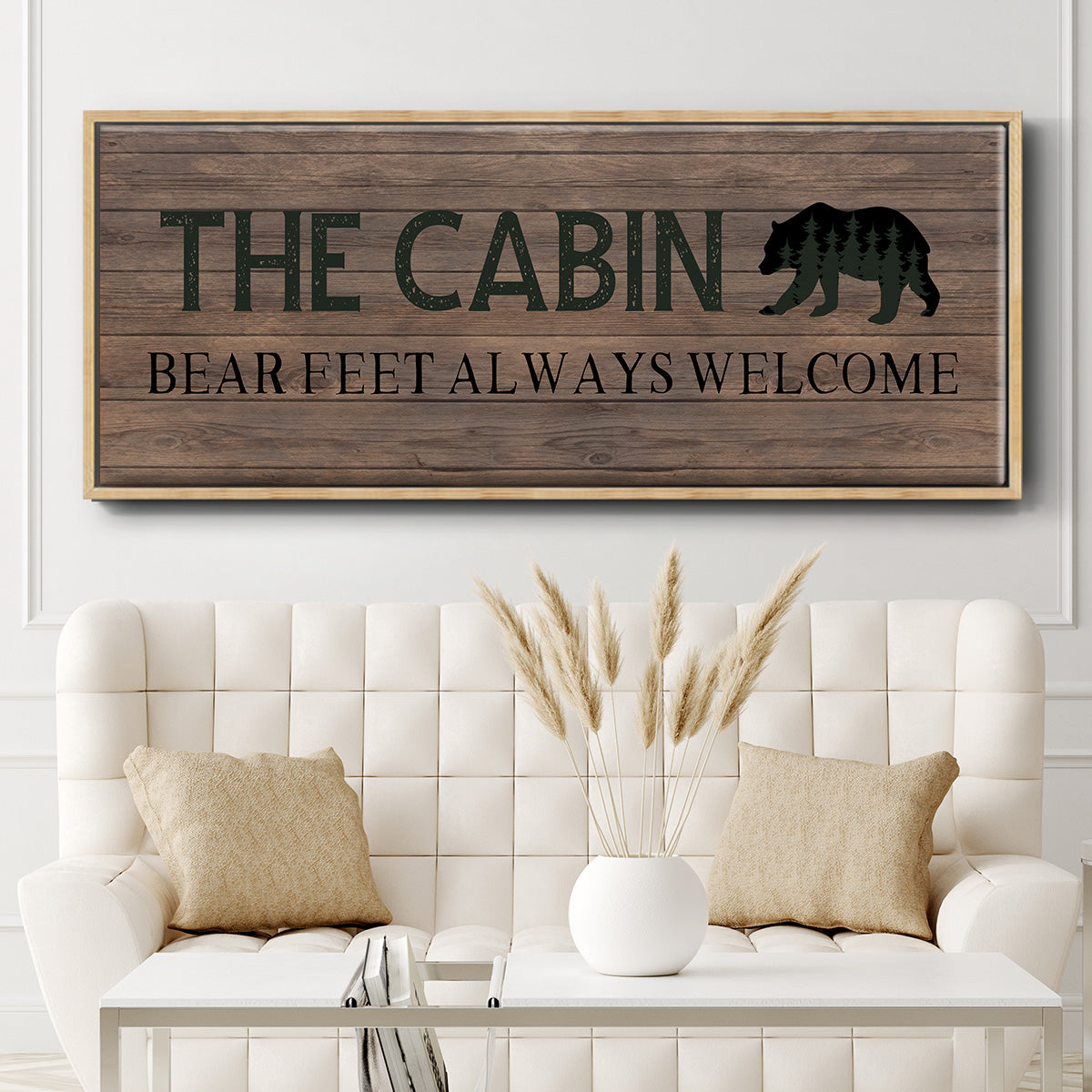 Bear Feet - Floater Framed Canvas Print