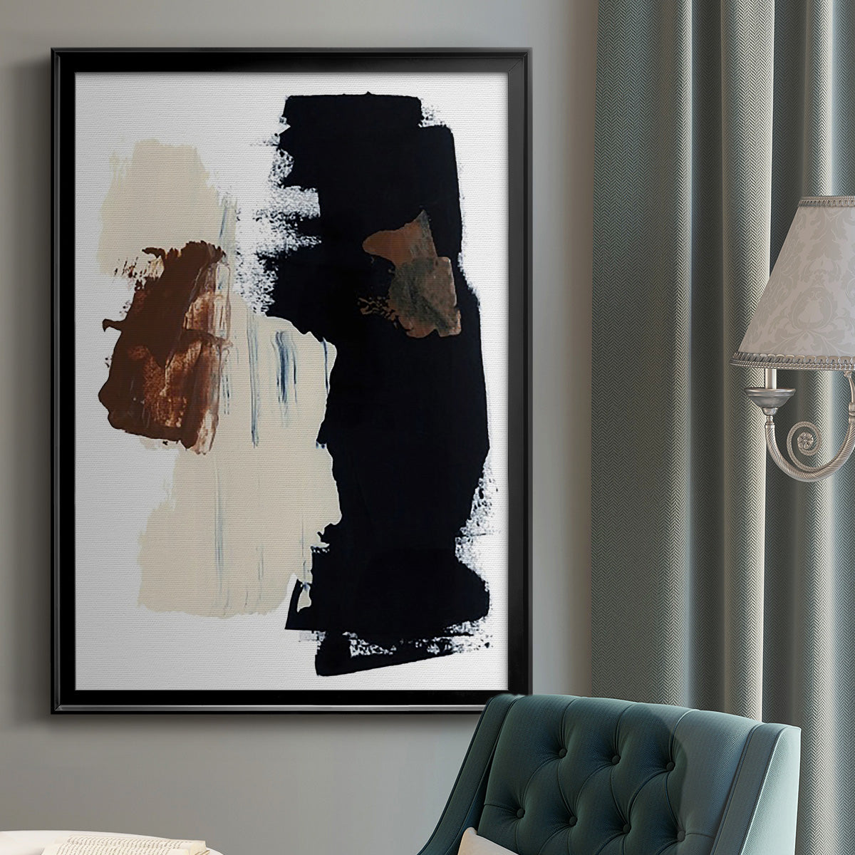 Goldenrod Patch II - Modern Framed Canvas Print