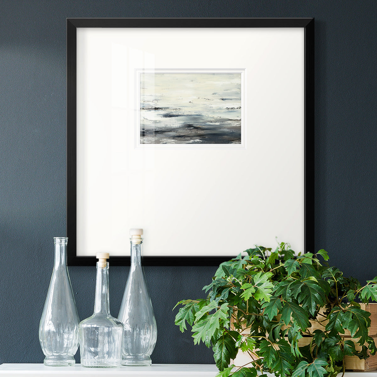 On the Stormy Seas Premium Framed Print Double Matboard