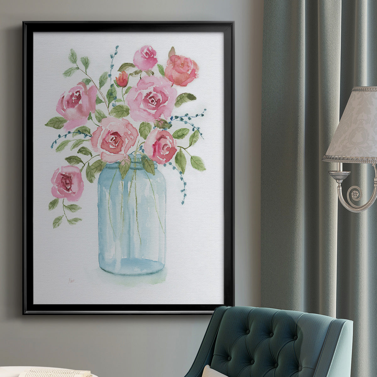Adorable I - Modern Framed Canvas Print