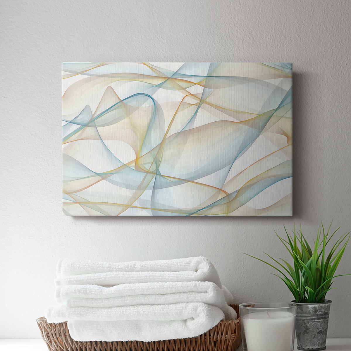 Curves and Waves V - Canvas Art Print