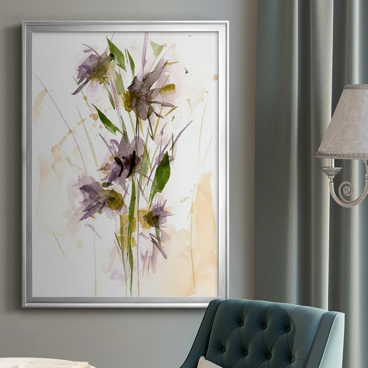 After Rain III - Modern Framed Canvas Print