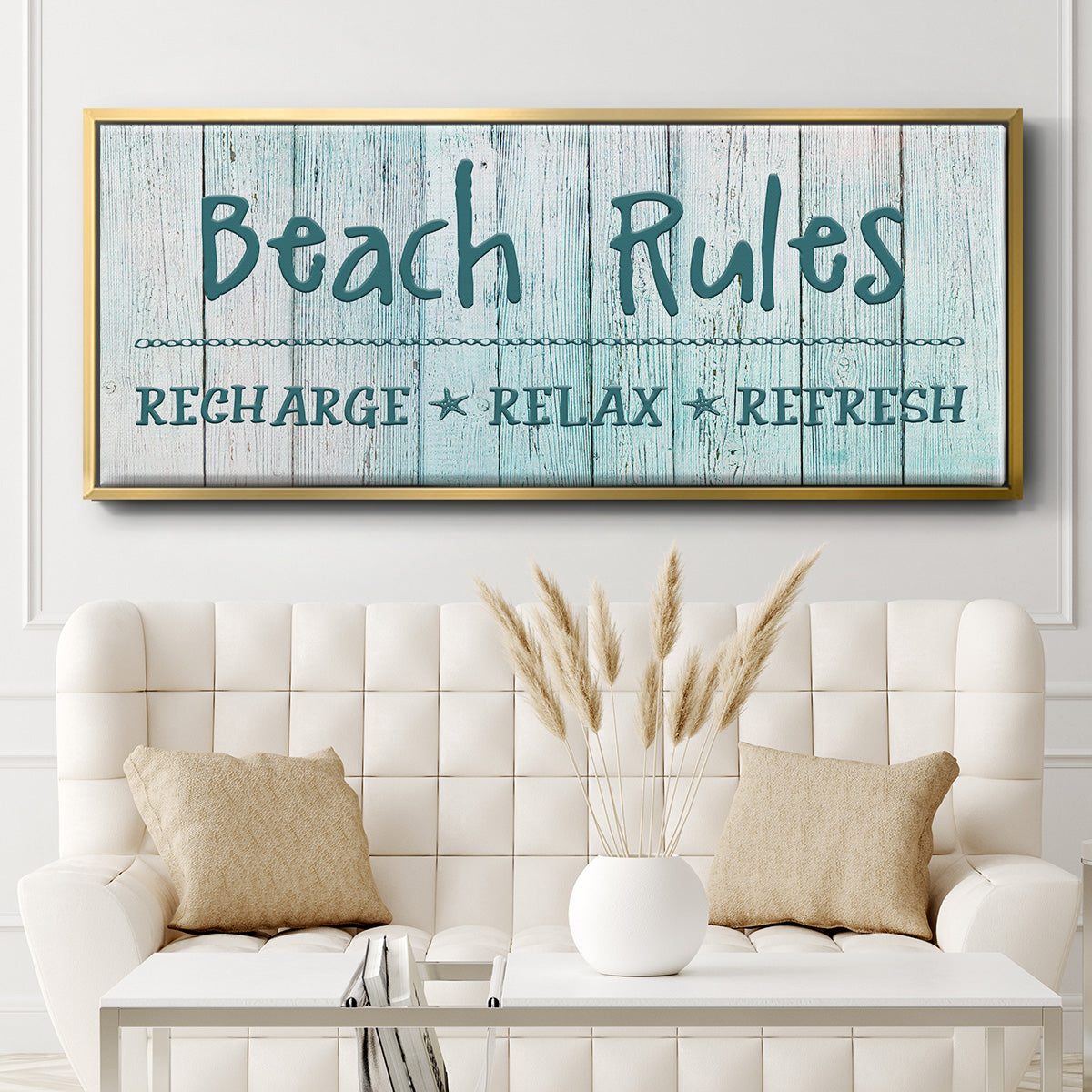 Recharge - Floater Framed Canvas Print