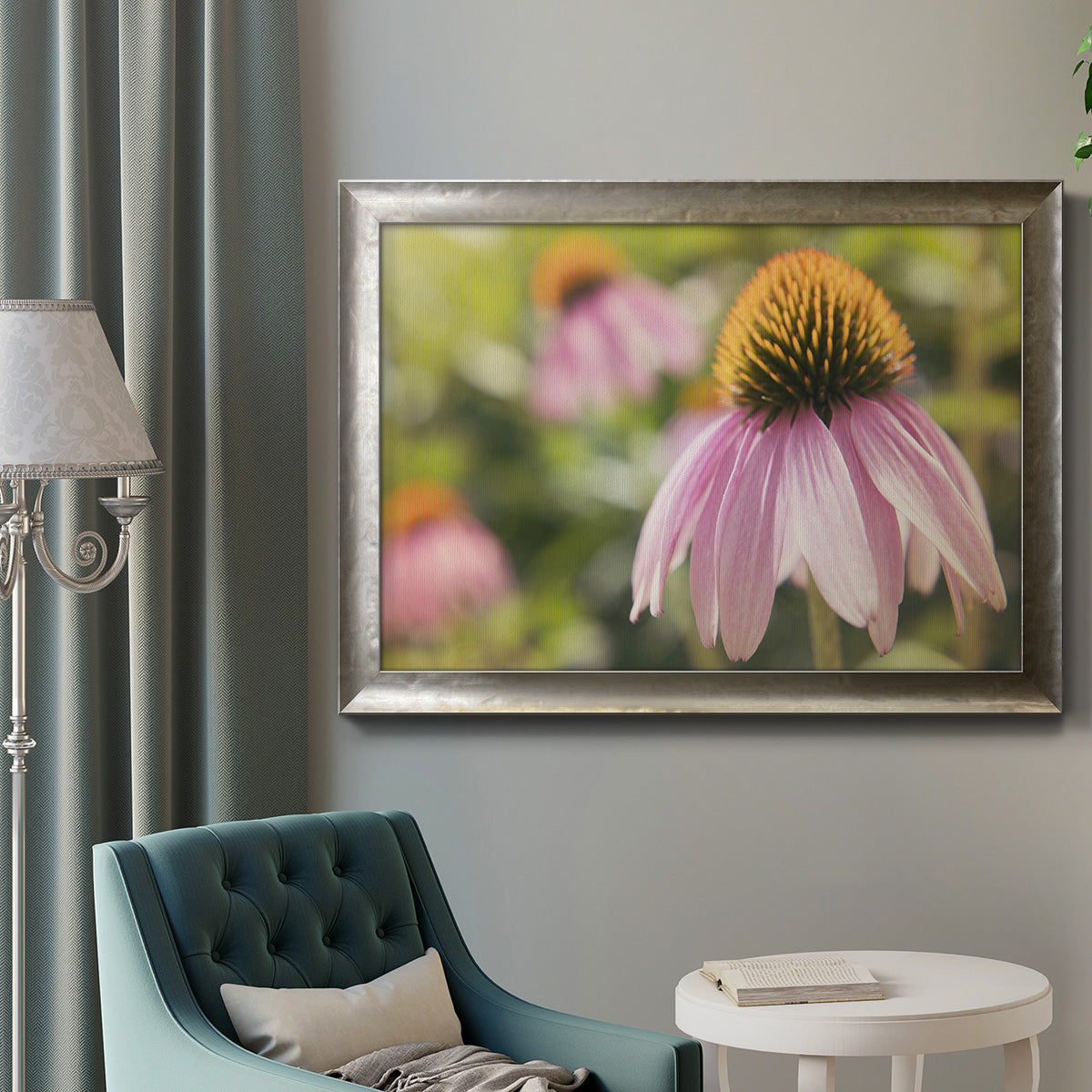 Echinacea Study I Premium Framed Canvas- Ready to Hang