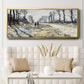The Road, Effect of Snow at Sunset, 1869 - Floater Framed Canvas Print