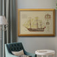 Antique Ship Plan VIII Premium Framed Canvas- Ready to Hang