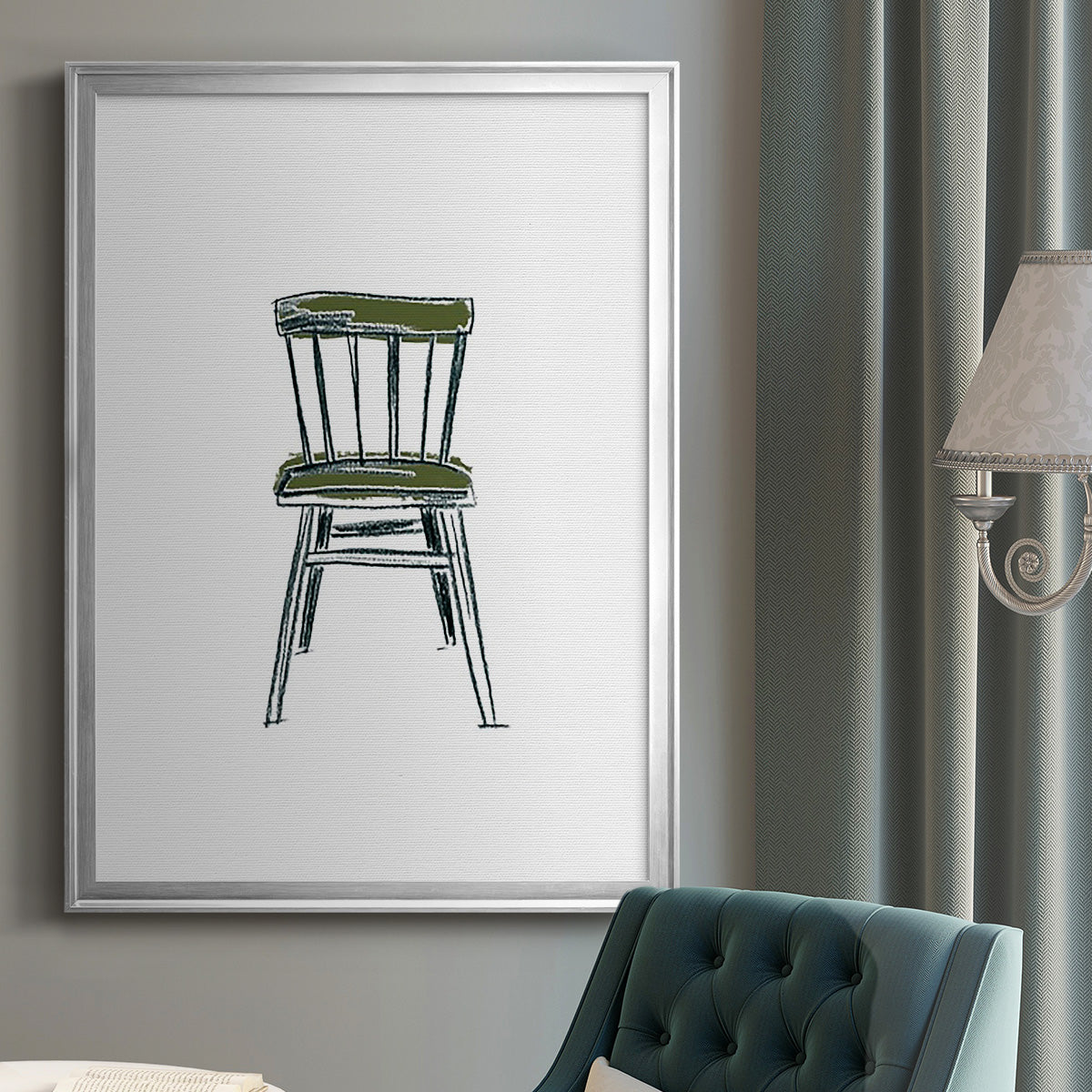 Take a Seat IV - Modern Framed Canvas Print