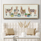 Llama Party - Floater Framed Canvas Print