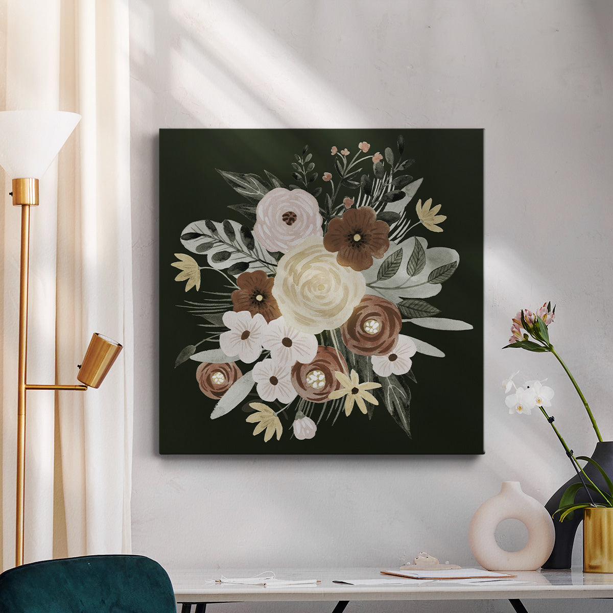 Earthy Bouquet II - Canvas Art Print