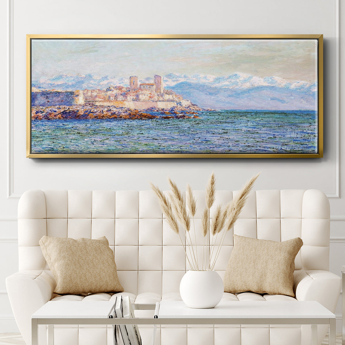 The Old Fort at Antibes, 1888 - Floater Framed Canvas Print