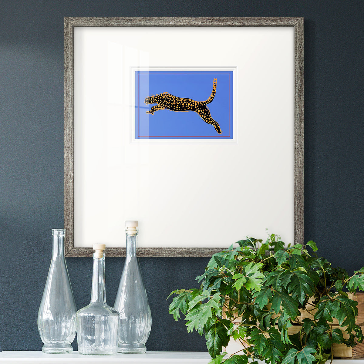 The Wild Leopard I - Double Matboard Framed Print