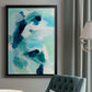 Teal Composition I - Modern Framed Canvas Print