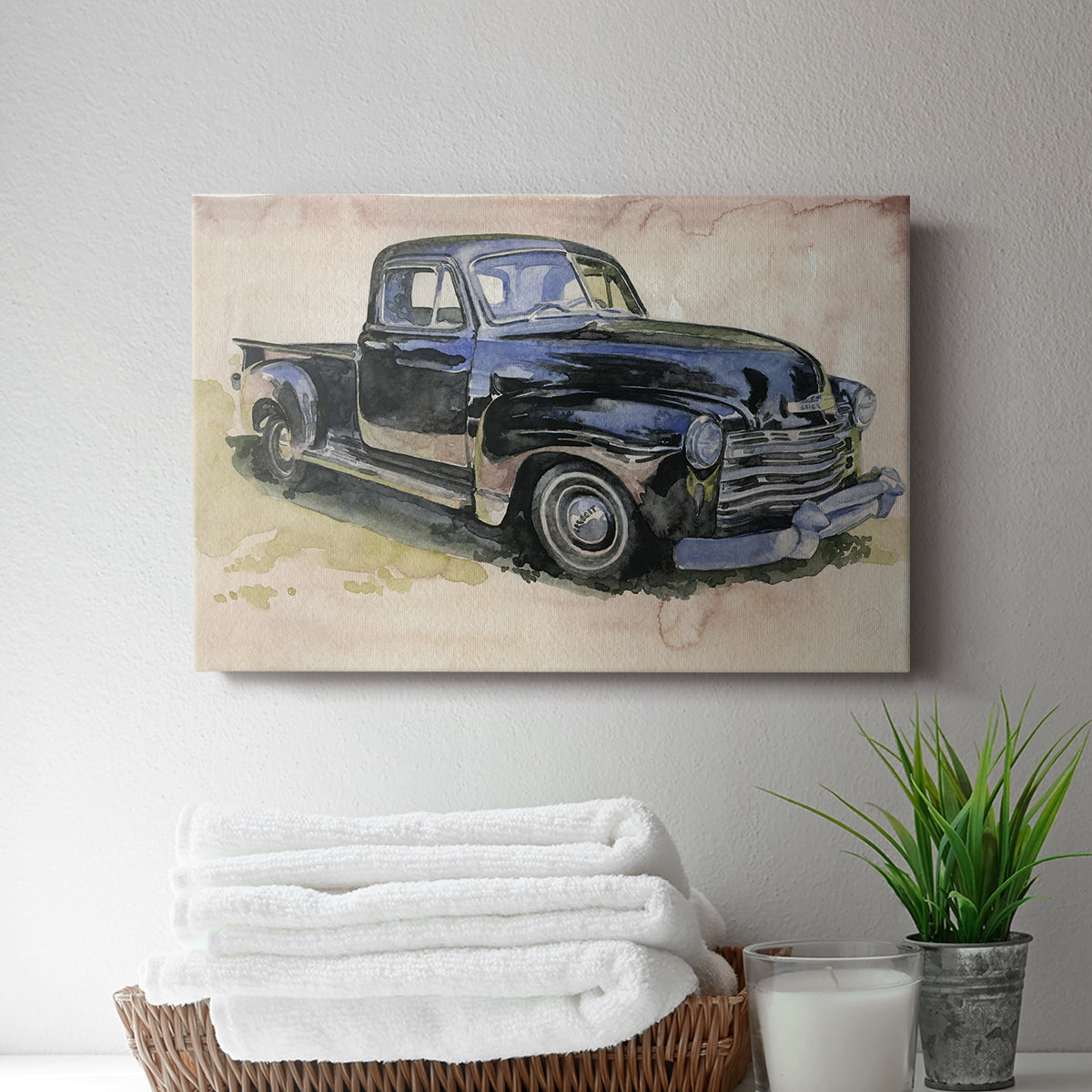 Antique Pickup II - Canvas Art Print