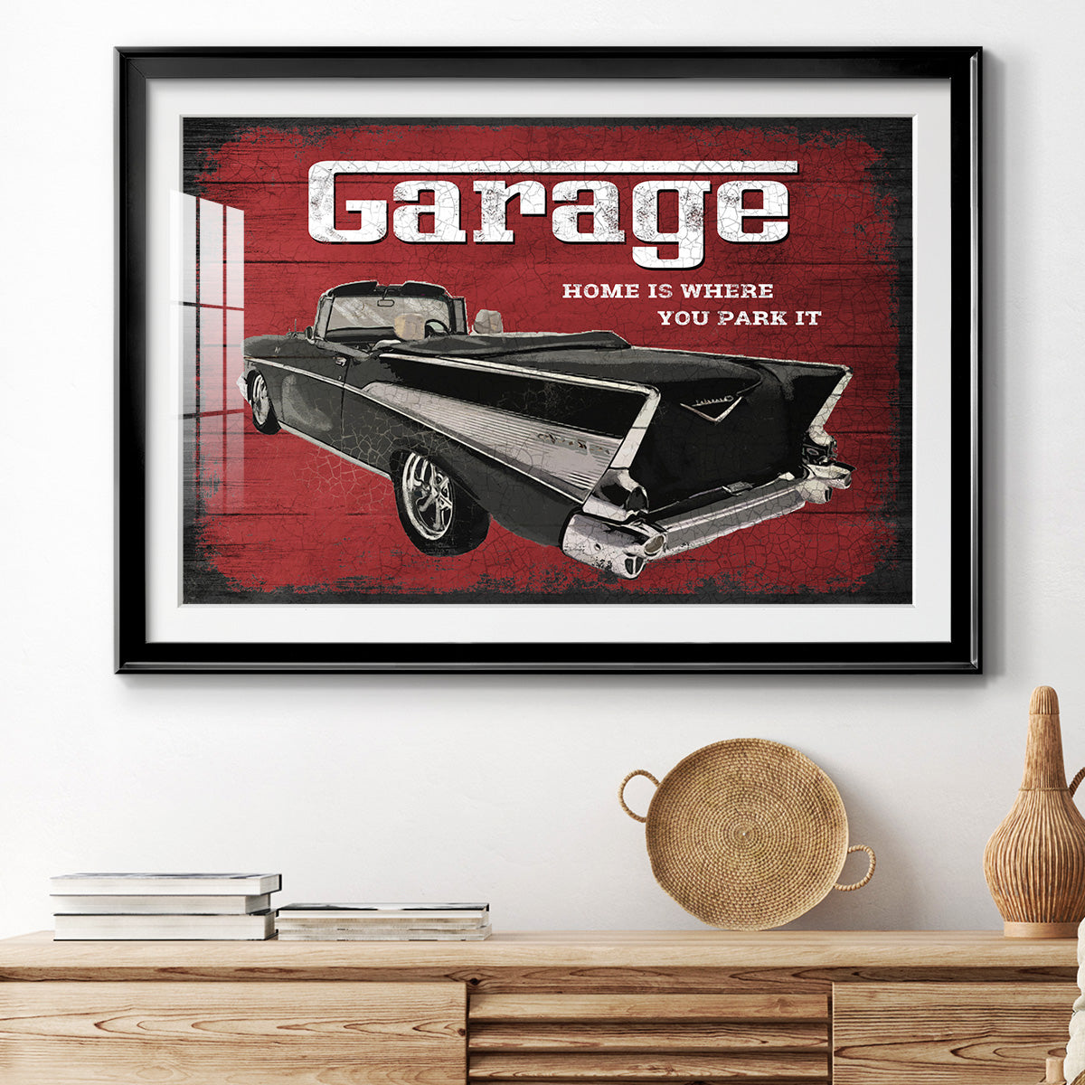 The Garage Premium Framed Print - Ready to Hang