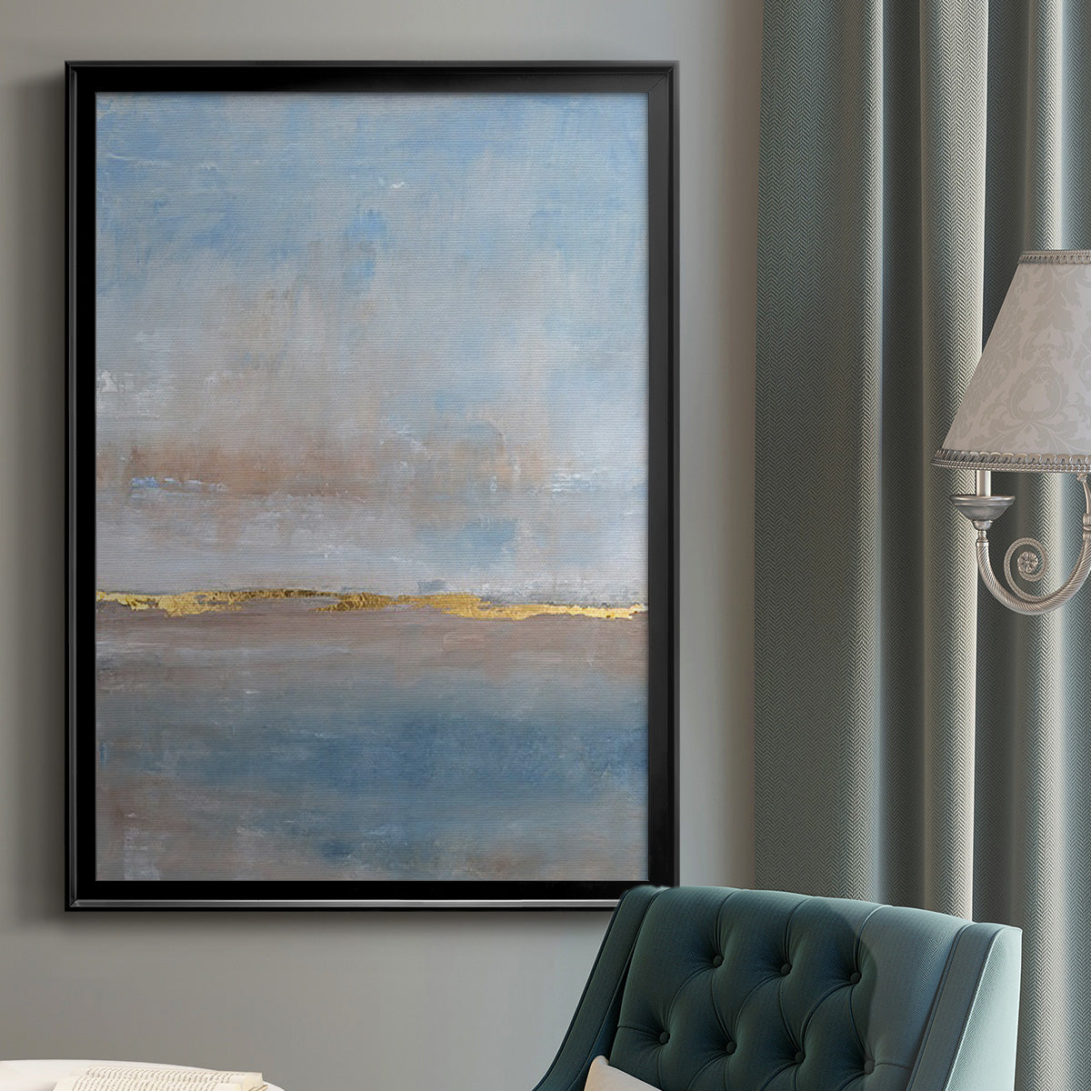 Visible Horizon II - Modern Framed Canvas Print