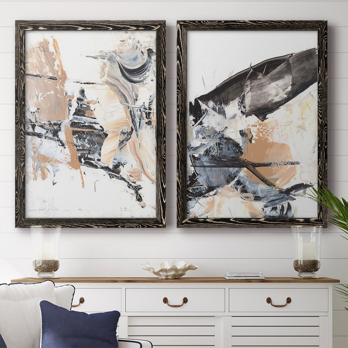 Ruckus III - Premium Framed Canvas 2 Piece Set - Ready to Hang