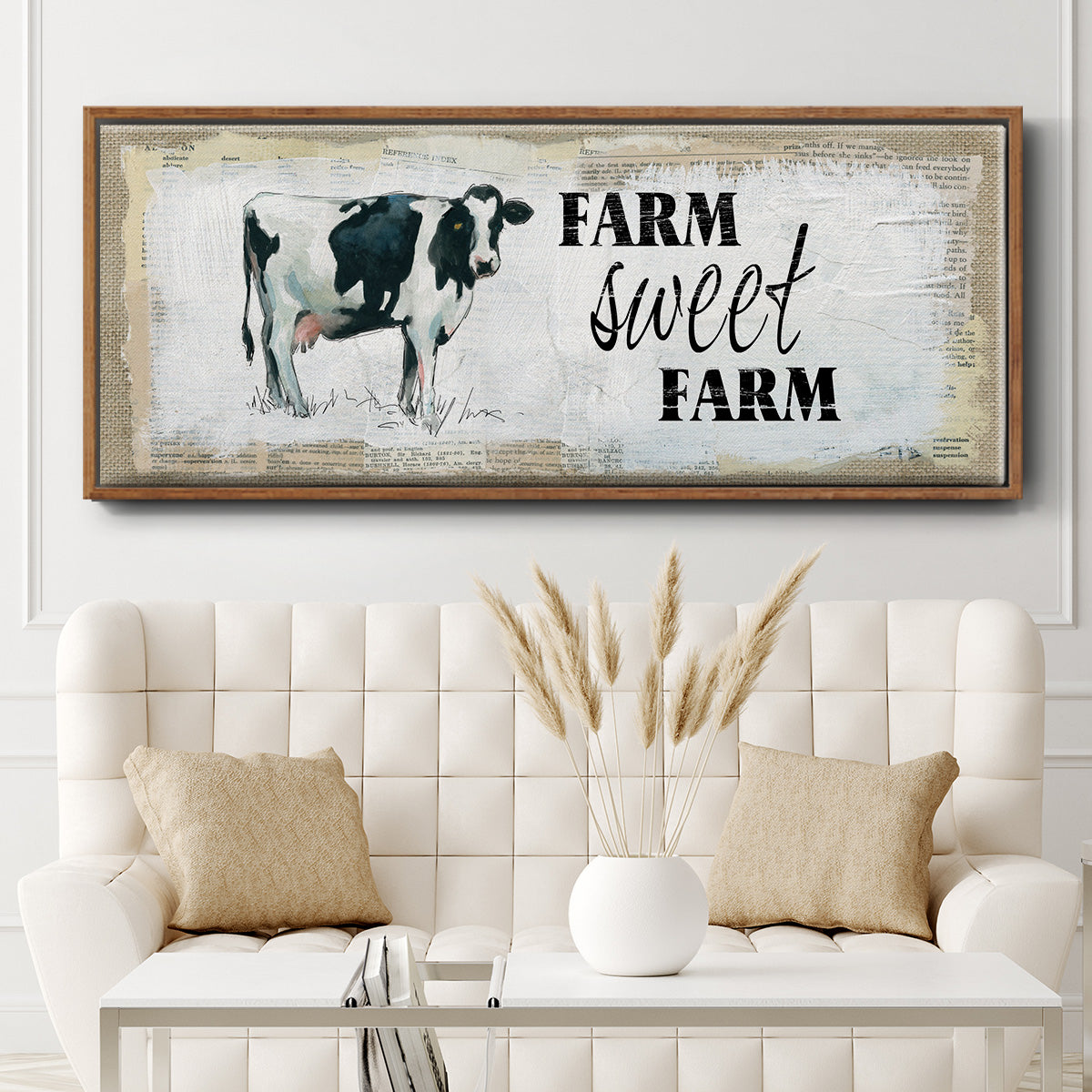 Farm Sweet Farm II - Floater Framed Canvas Print