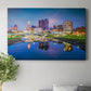 Columbus, Ohio at Night - Canvas Art Print
