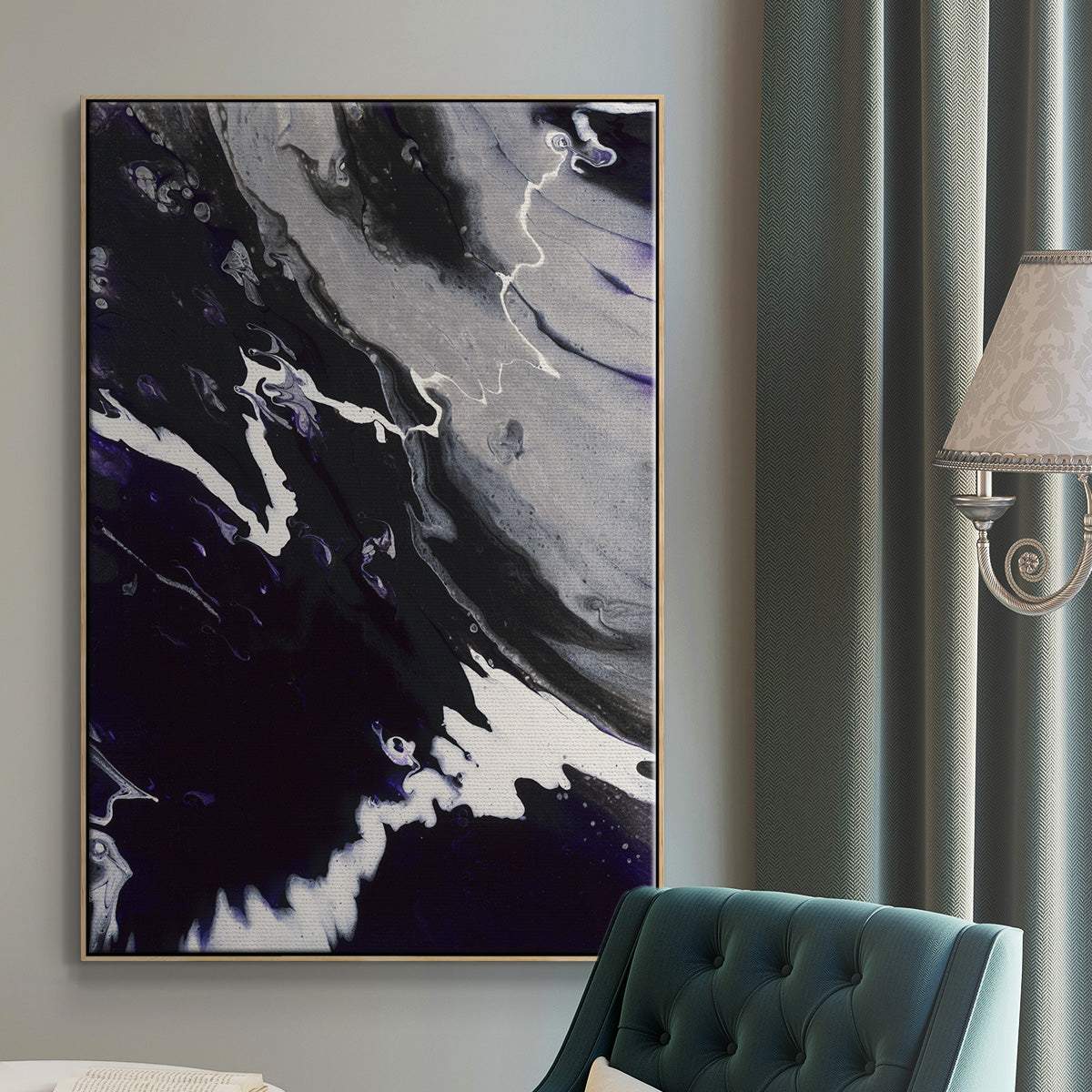 M108 - Floater Framed Canvas Print