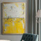 Yellow Bound - Modern Framed Canvas Print
