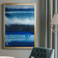 Deep Blue Shore II - Modern Framed Canvas Print