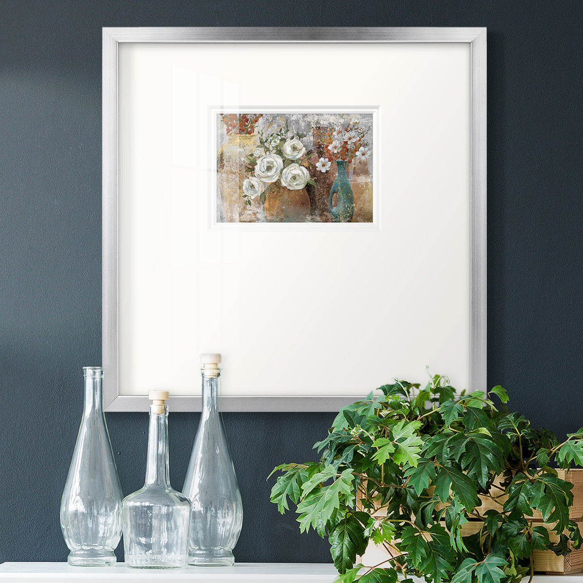 Vessels and Blooms Spice Premium Framed Print Double Matboard