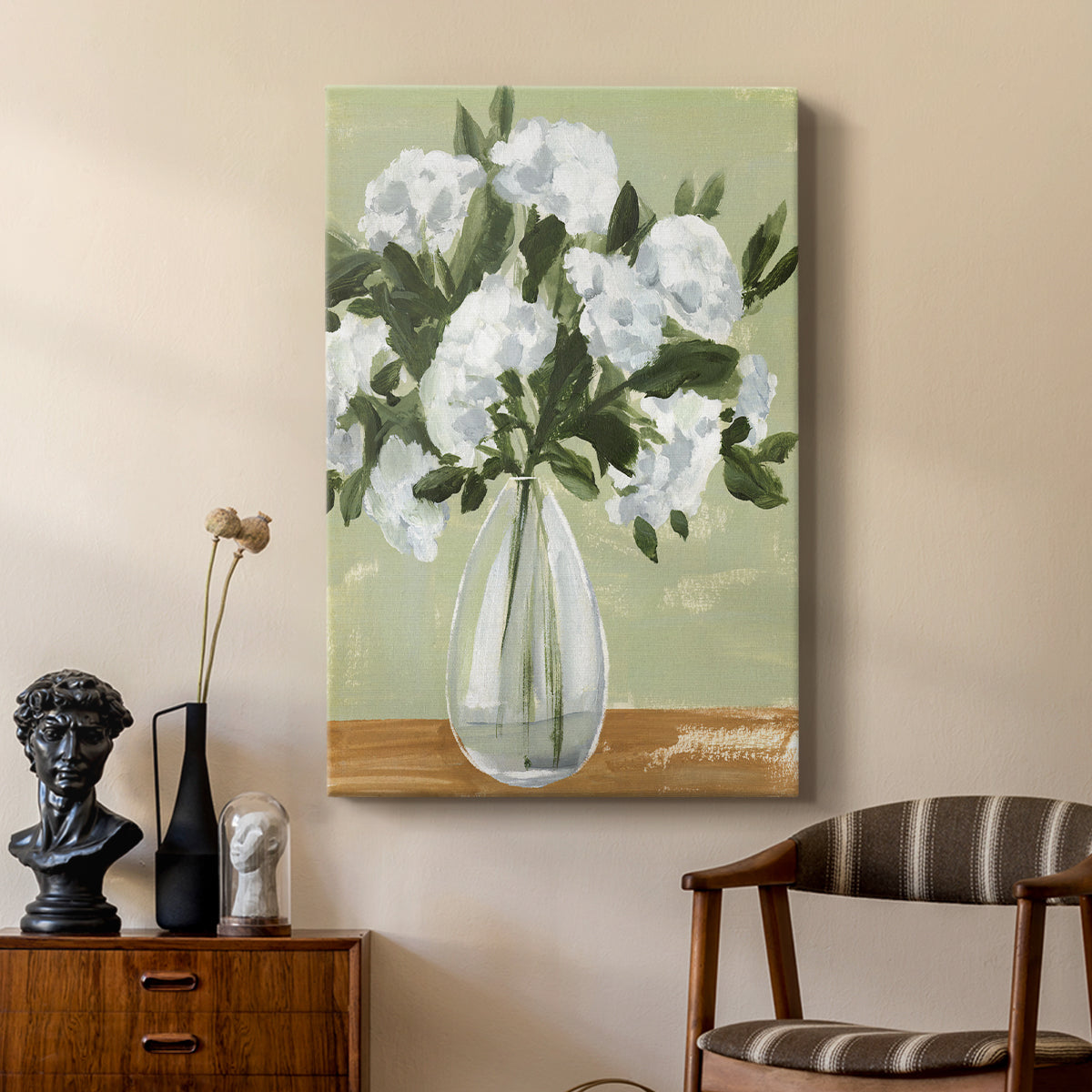 Vased Viburnum II - Canvas Art Print