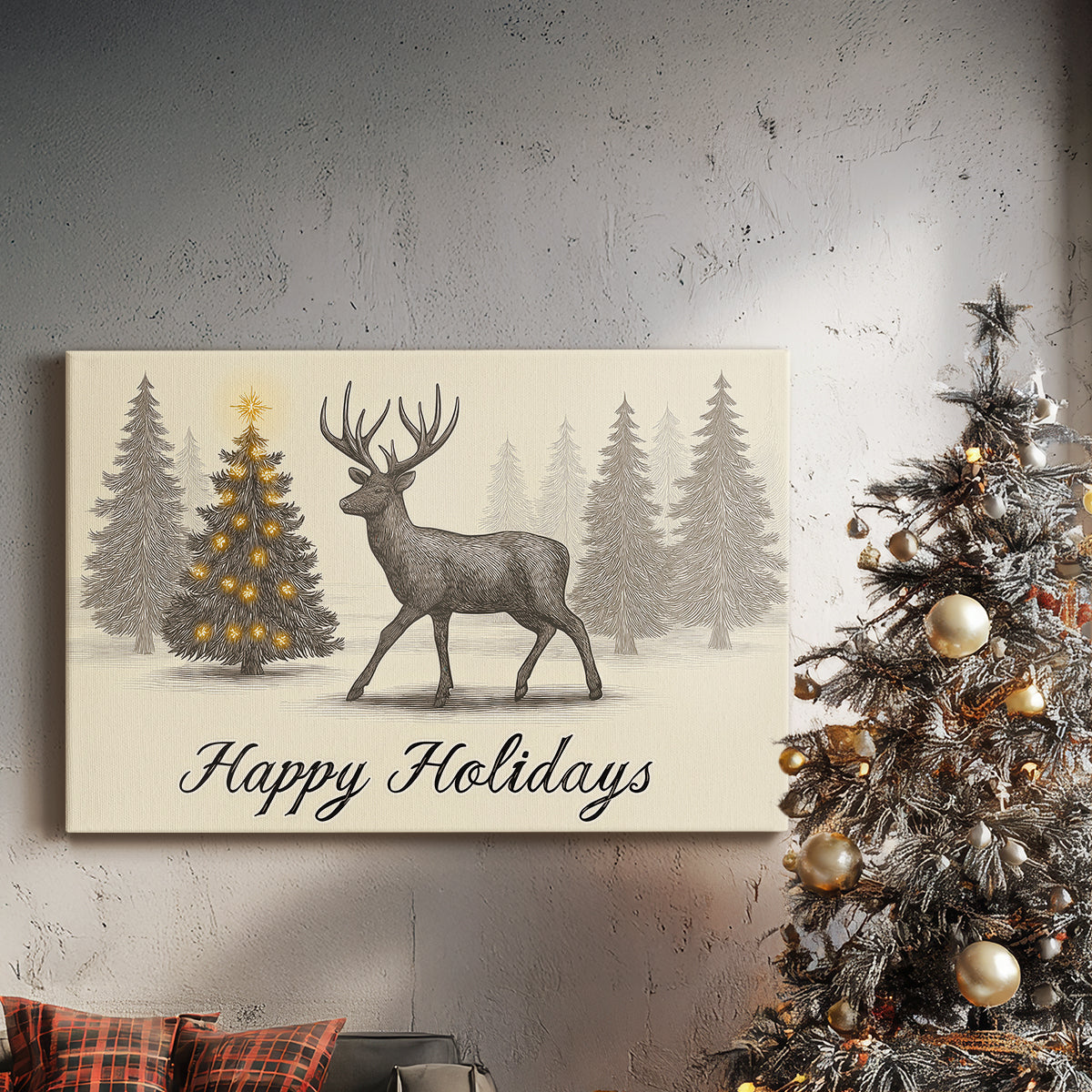 Silver Dusk Carol - Canvas Art Print