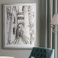 Europe Street Sketches II - Modern Framed Canvas Print