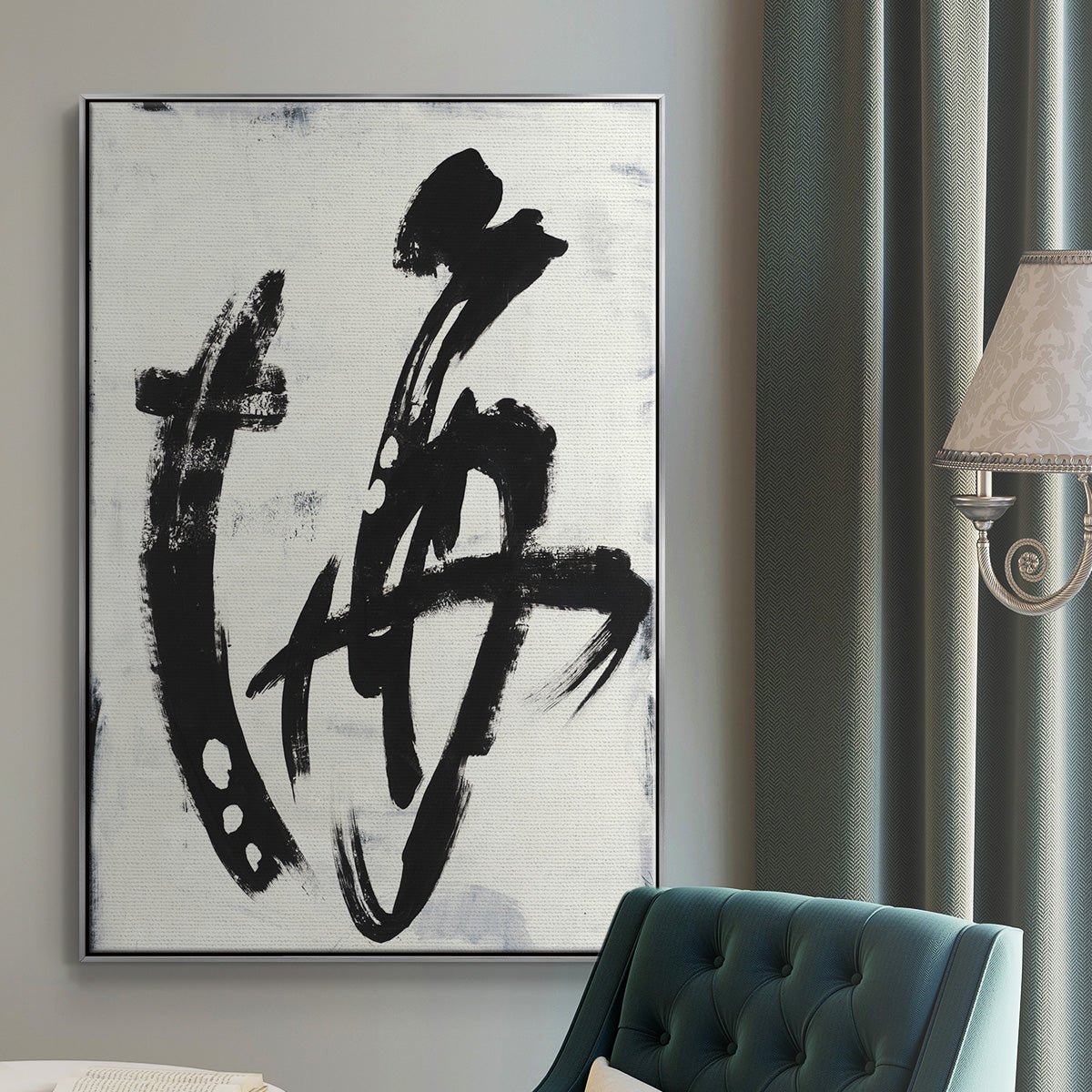 Treasure Map -  Framed Canvas Print