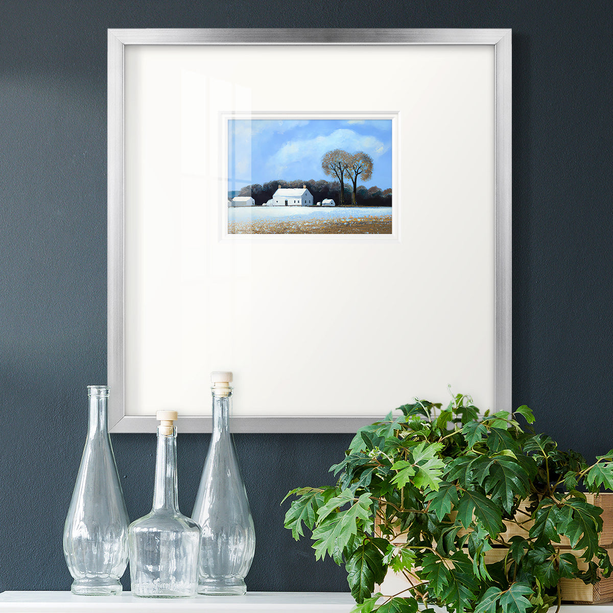 Haverst Barn Premium Framed Print Double Matboard