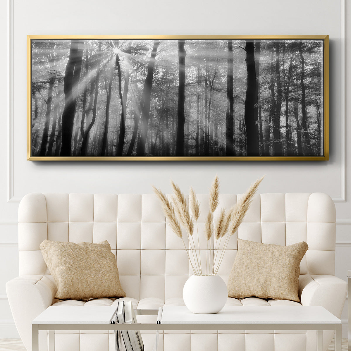 Breaking Through - Floater Framed Canvas Print