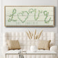 Shiplap Vines Love - Floater Framed Canvas Print