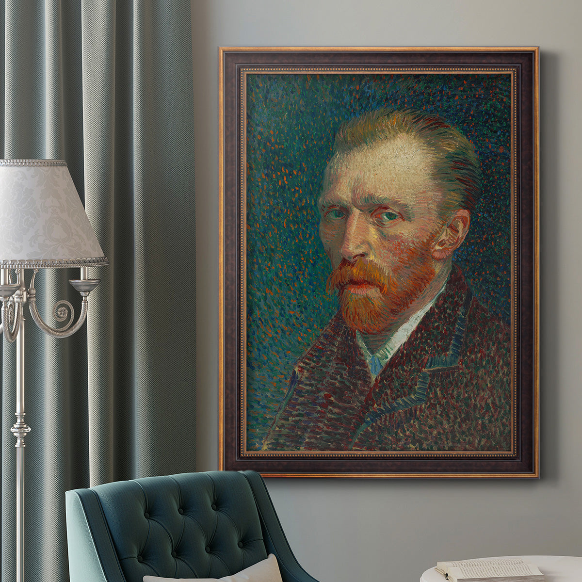 Self-Portrait, 1887 - Ornate Framed Canvas Print