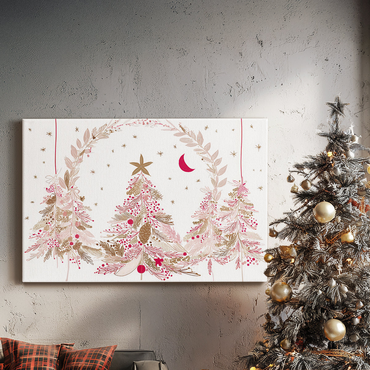Silver Hearth at Midnight - Canvas Art Print