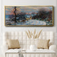 Road to Giverny in Winter, 1885 - Floater Framed Canvas Print